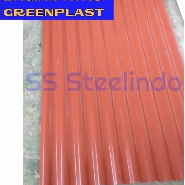 Big- Atap Gelombang Asbes Upvc Go Green Plast (1,8M 2,1M 2,4M 3M)