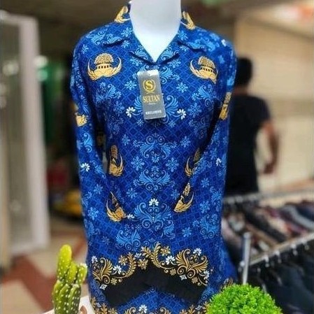 Baju Batik Korpri Terbaru Wanita Lapis Furing Dan Non Furing