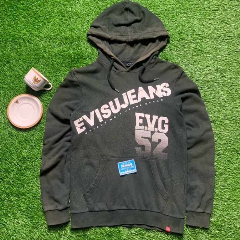 hoodie second Evisu jeans