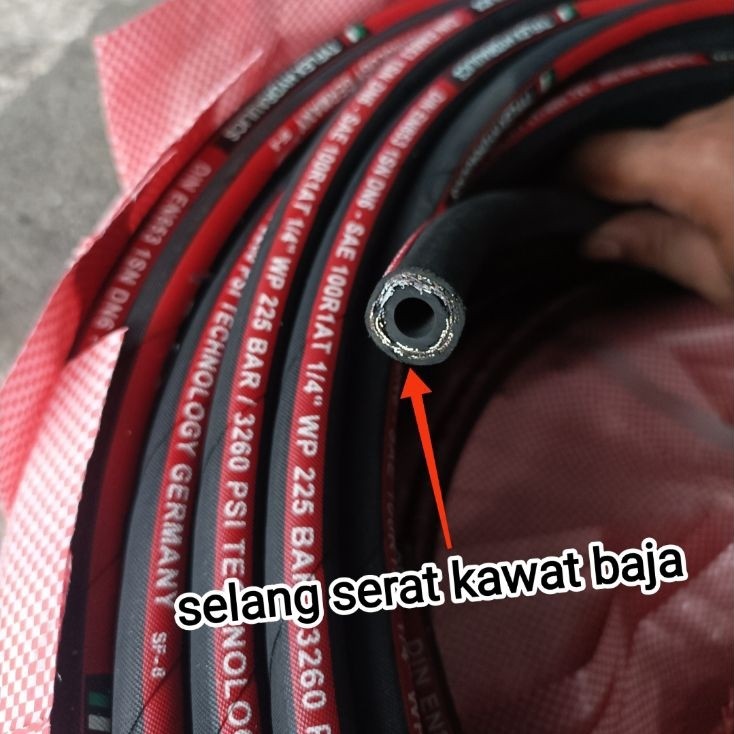 SELANG STEAM MESIN CUCI MOTOR MESIN SANCHIN 20/30 SELANG LAPIS KAWAT BAJA