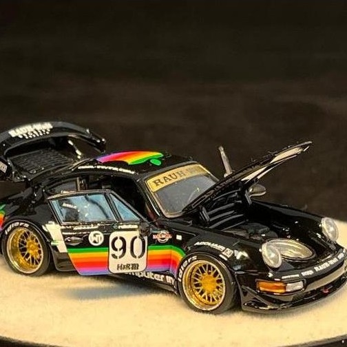 PGM 1/64 RWB 964 BLACK APPLE EXCLUSIVE BOX DIECAST MOBIL MAINAN MINIATUR AS2123