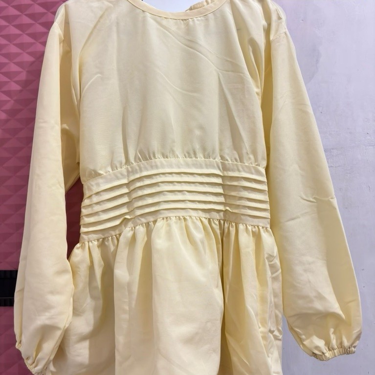 preloved atasan butter yellow