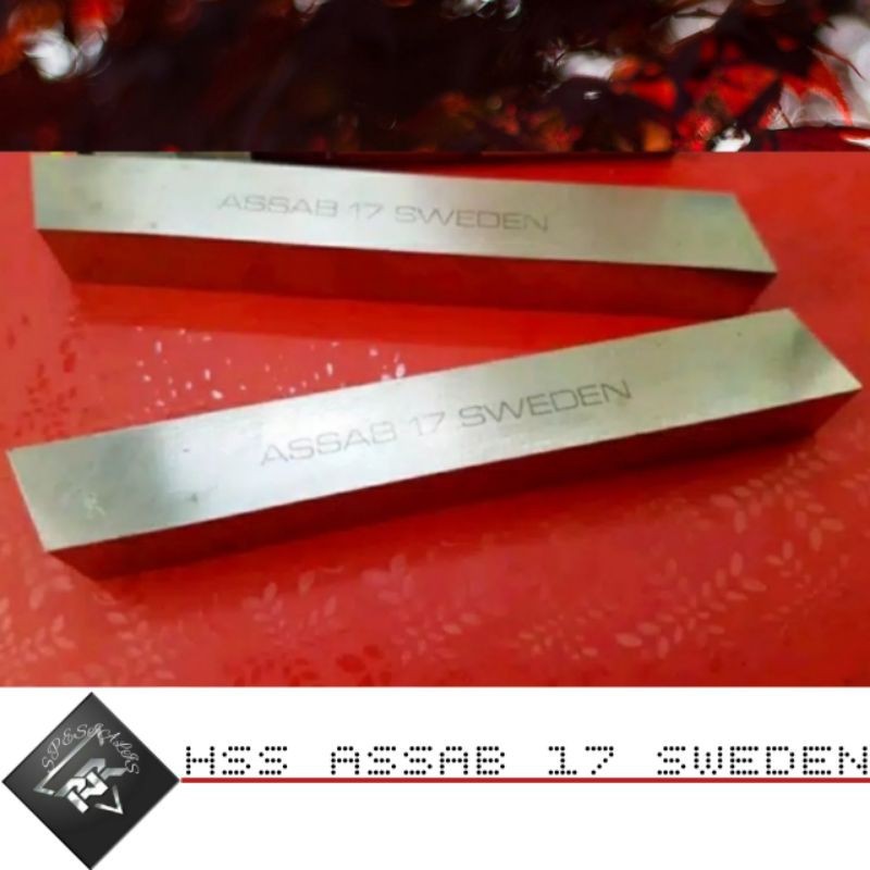 LEMUSHOP Pahat Bubut HSS 1/2 x 4 Inch ASSAB 17 SWEDEN Mata pisau bubut Hss Square tool