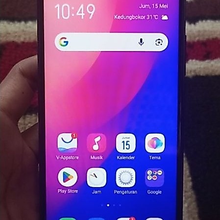 vivo y15 atau vivo 1904 ram 3 rom 32 normal unit belas seperti baru