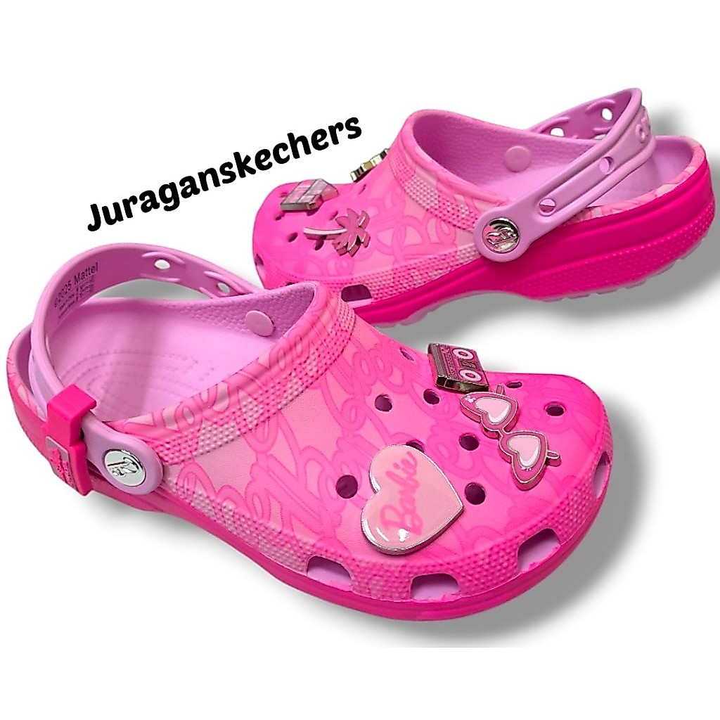 SANDAL CRQCS BARBIE MARTELL/SANDAL BARBIE WANITA (MIRIP CROCS CLASSIC BARBIE MARTELL)