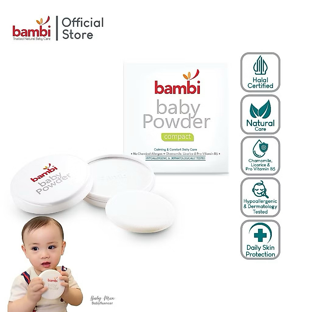 Bambi Compact Powder 40G / Bedak Padat Bambi  / Bedak Padat Bayi