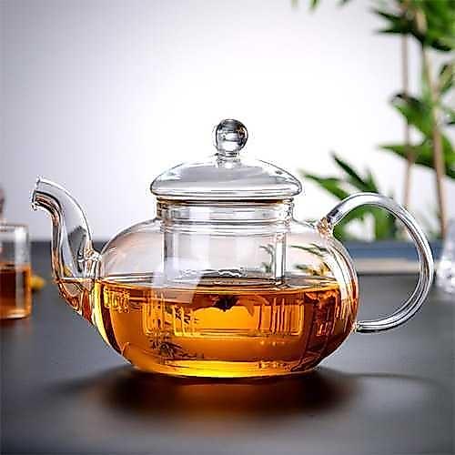 Teko Gelas Pitcher Kaca Thai Chinese Tea Pot Teapot Set Ceret Saringan Es Teh Air Minum Kopi Panas R