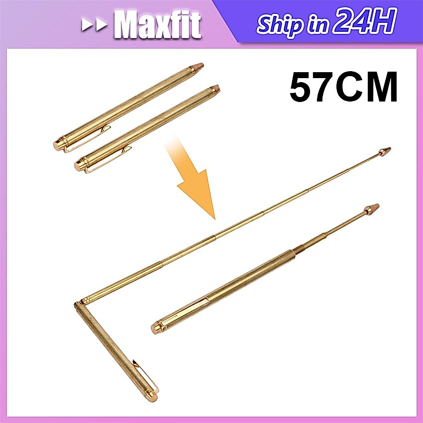 Dowsing Rod Dowsing Alat Deteksi Air / Dowsing Rod Alat Pencari Air Bahan Tembaga Adjustable