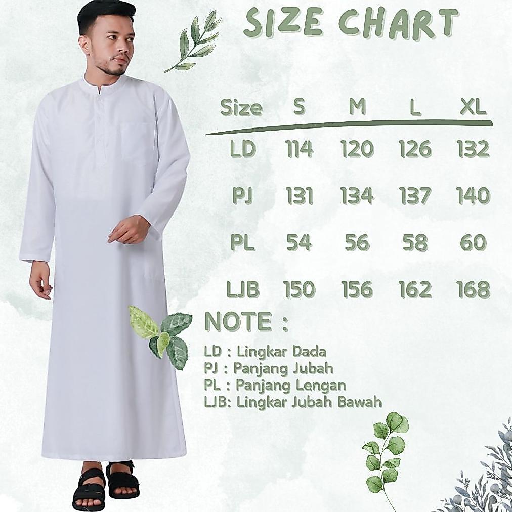 NEW JUBAH GAMIS POLOS PRIA LAKI LAKI DEWASA LENGAN PANJANG BAHAN TOYOBO WARNA PUTIH HITAM ABU COKLAT
