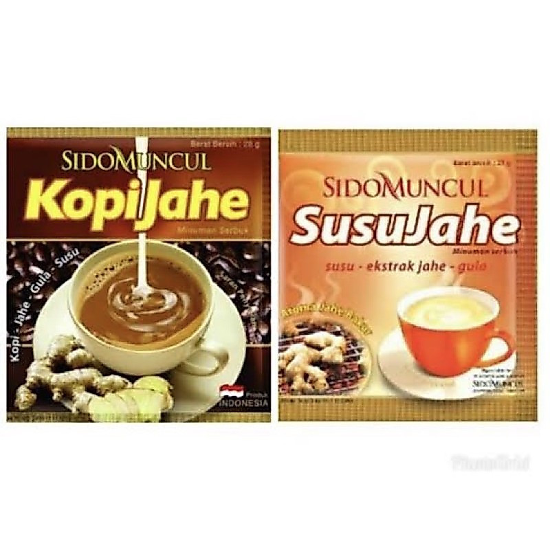 kopi jahe sidomuncul susu jahe sidomuncul 10pcs