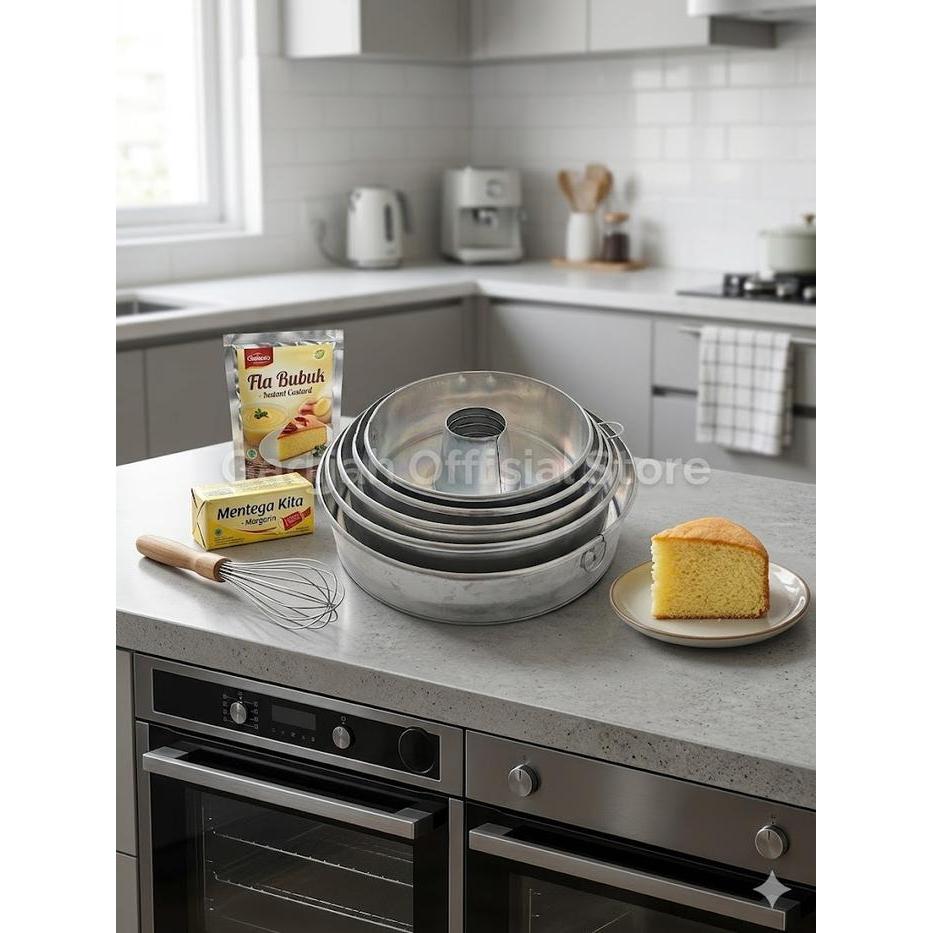 Best  TERMURAH.. Bolu set/ tulban isi 5 almunium free packing Set Kitchenware Loyang Loyang Aluminiu