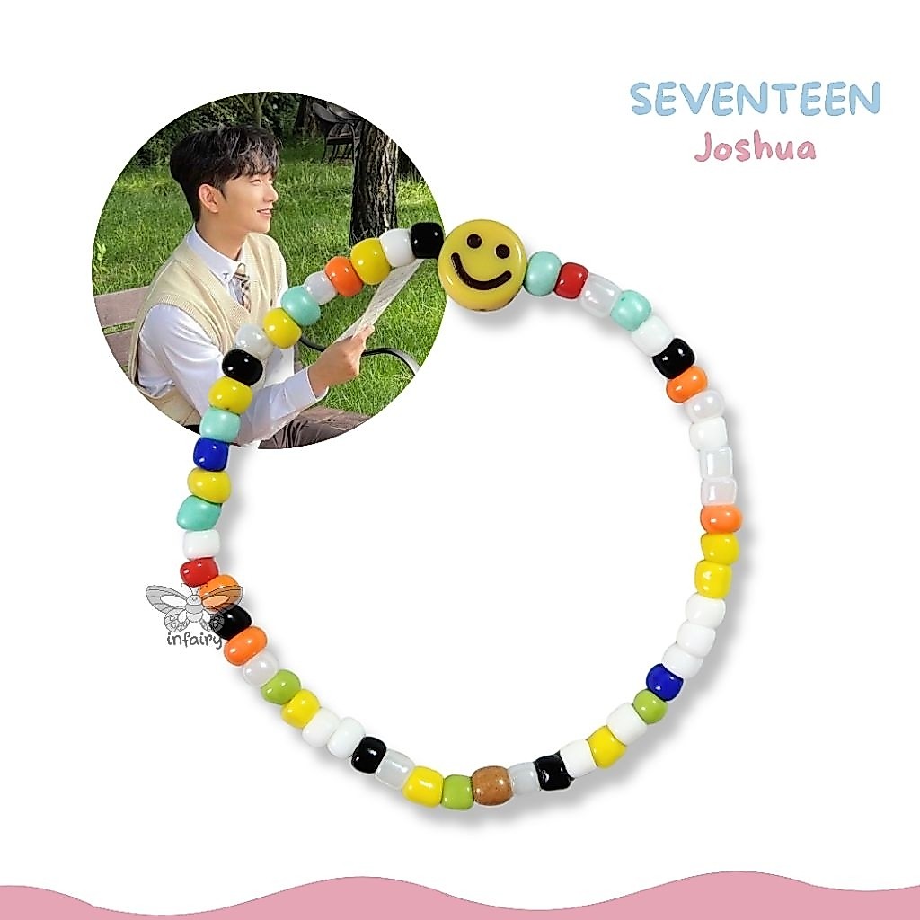 KPOP SEVENTEEN Bracelet Handmade / gelang manik / gelang monte joshua, wonwoo, woozi, hoshi