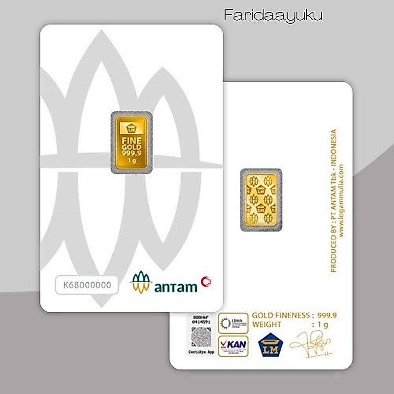 ANTAM 1 GRAM / LOGAM MULIA 1 GRAM