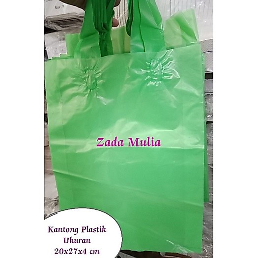 100 pcs Tas Plastik warna Ukuran 20x27x4 cm , Kantong plastik , tas Kresek , Tas wafer , kantong pla