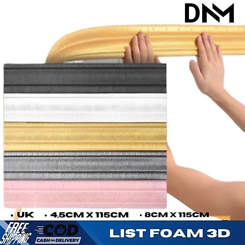 Wallpaper List Foam 3D Wall Frame List Border Foam Moulding 3D Wallpaper PLAFON BORDER LIST 8cm x 11