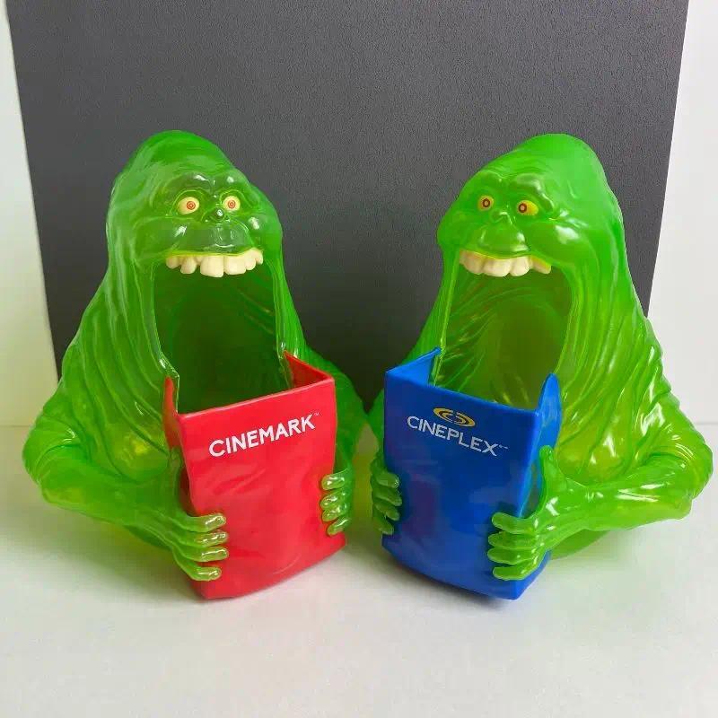 Genuine Ghostbusters Green Ghost Slimer Popcorn Bucket Storage Bucket Ornament Toy