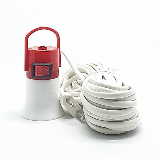 Fitting gantung lampu saklar kabel 5M reida E27