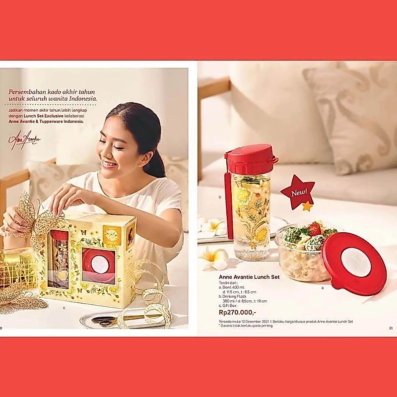 TUPPERWARE Anne Avantie Canister / Melamine Server