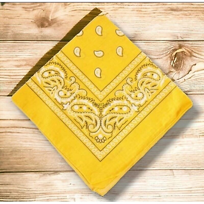 Masker Slayer Bandana Saputangan Motif Batik - KUNING