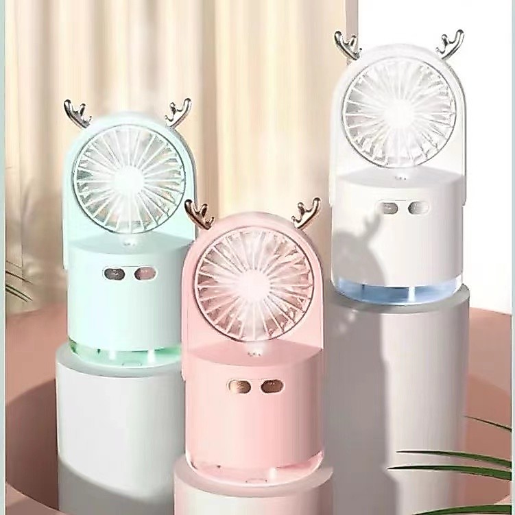 Kipas Angin Nano Spray Mist Sprayer Mini Fan Facial Rechargeable USB Kipas Angin Estetik Unik