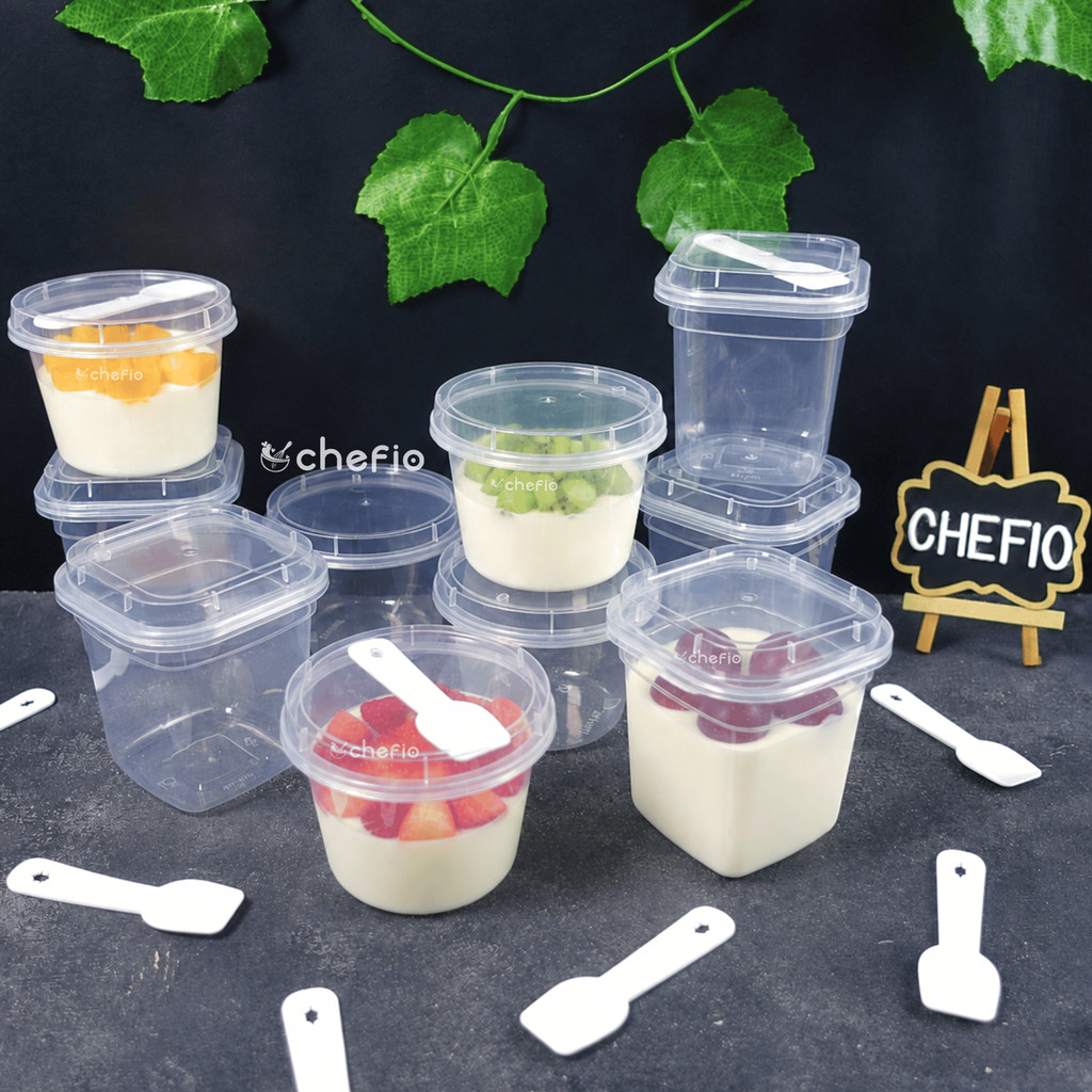Cup Pudding Plastik Food Grade Pudding Cup Yogurt Ice Cream Mousse