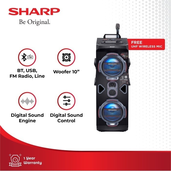SHARP AUDIO SPEAKER AKTIF CBOX-GSPRO8RB