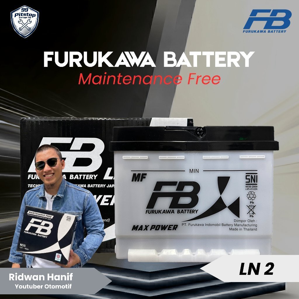 Furukawa Battery / FB Aki Mobil Wuling Almaz DIN 65 / LN2 65Ah - Aki Kering