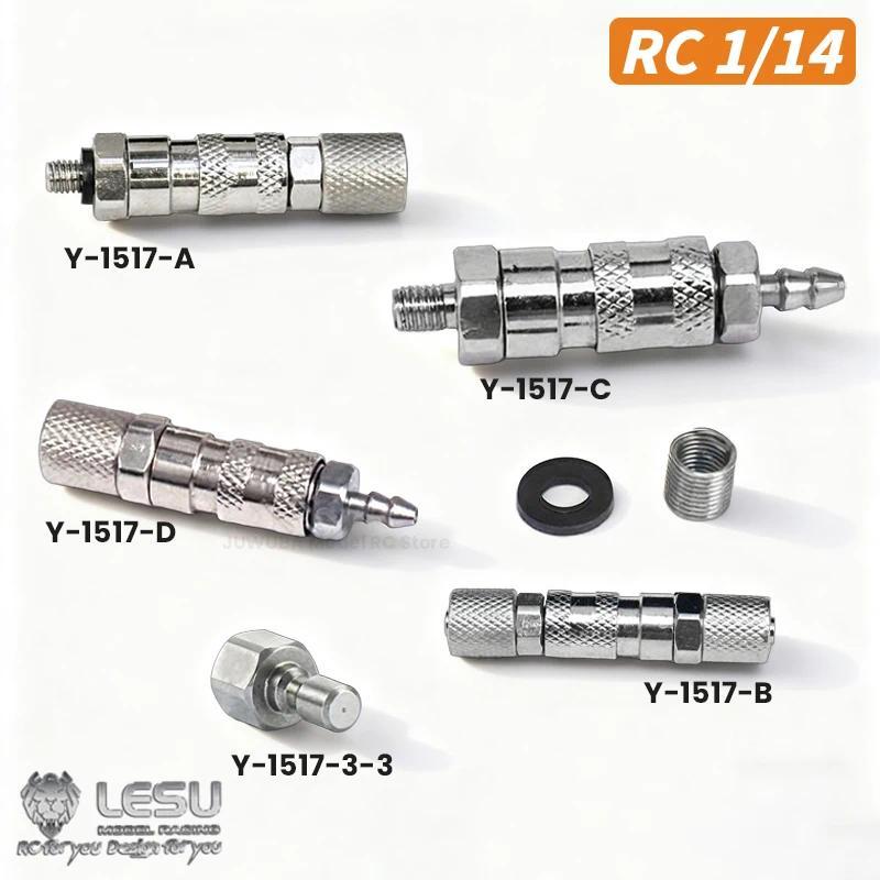 LESU Oil Nozzle Y-1517 High-pressure Quick sassembly Conversion Joint For RC Hydraulic Excavator Toy