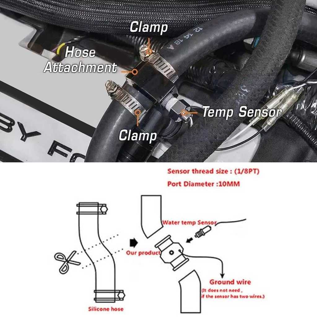 Aksesoris Sensor Konektor Suhu Selang Radiator Mesin Motor