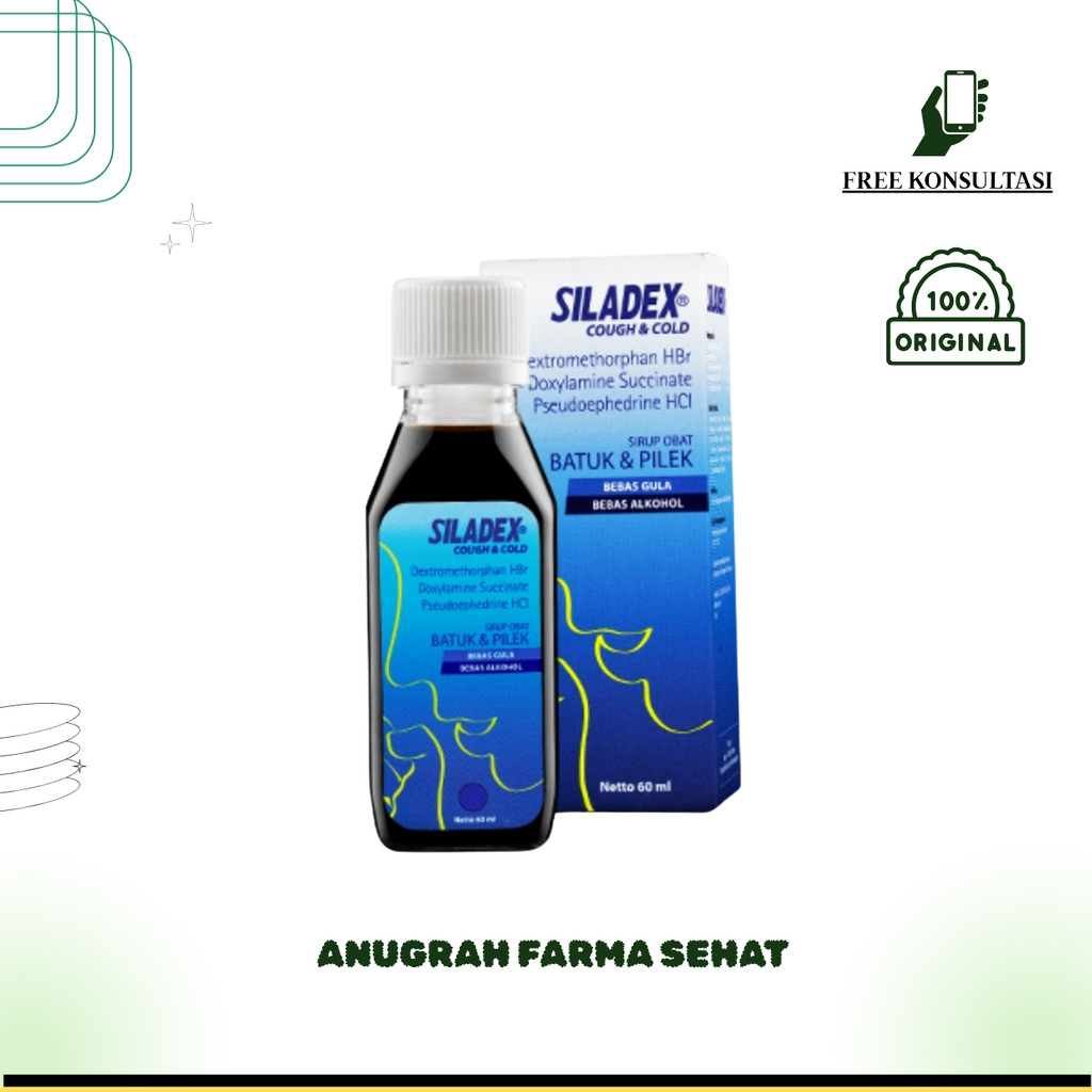 SILADEX COUGH & COLD (BIRU) 30ML 60ML - Obat Batuk Tidak Berdahak & Pilek (SEMARANG)