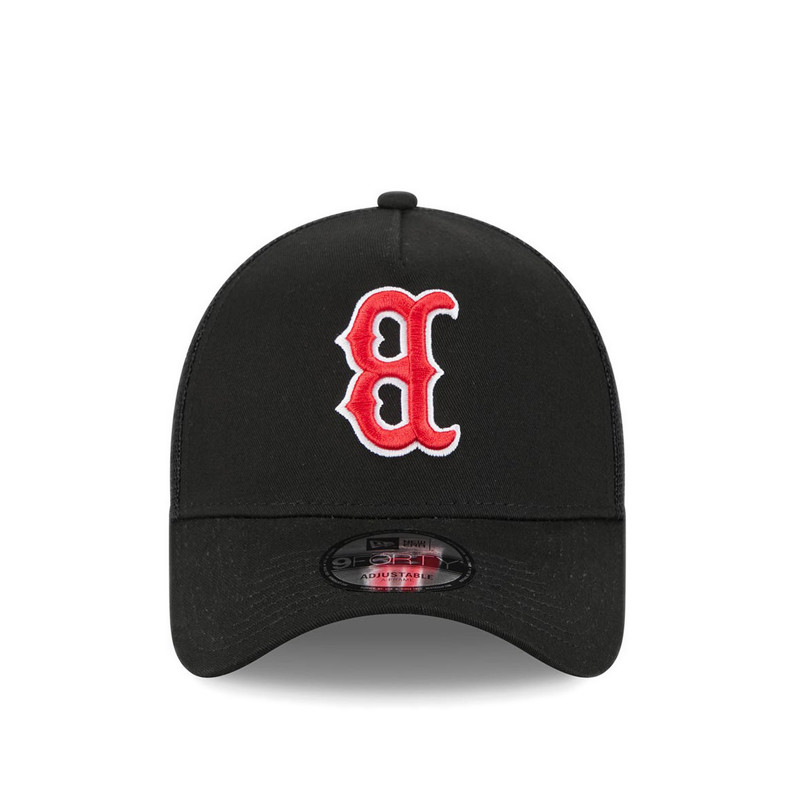 New Era 9FORTY A-Frame Trucker Boston Red Sox Upside Men's Caps - Black