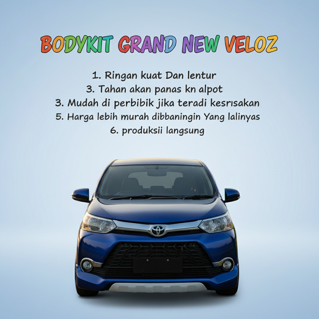 bodykit avanza VELOZ 2015-2019  BODI KIT VELOS BODY KIT VELOZ