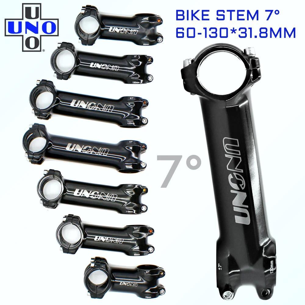 Kalloy Stem UNO MTB Mountain Bike Stem 7 degree Aluminium Glossy Black Road Bicycle Stems 31.8*60/70