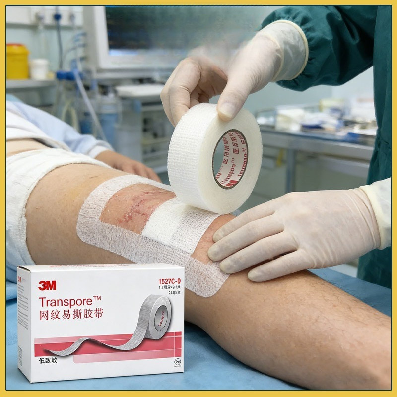 [Terlaris] 3M Transpore Surgical Tape Eyelid Tape Transparan Scot Mata Transparant / Skot Mata Gulun