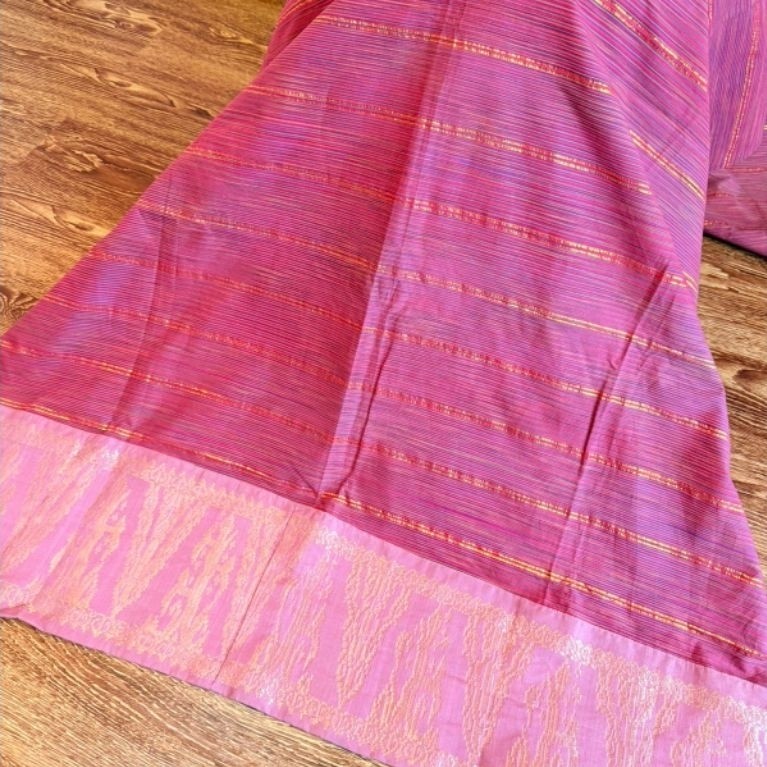 kamen lembaran endek tepi songket