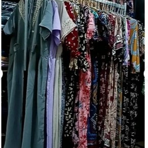 GANTUNGAN BAJU DISPLAY BAJU GAWANG KOTAK + SULING KOTAK ATAU HANGER SULING