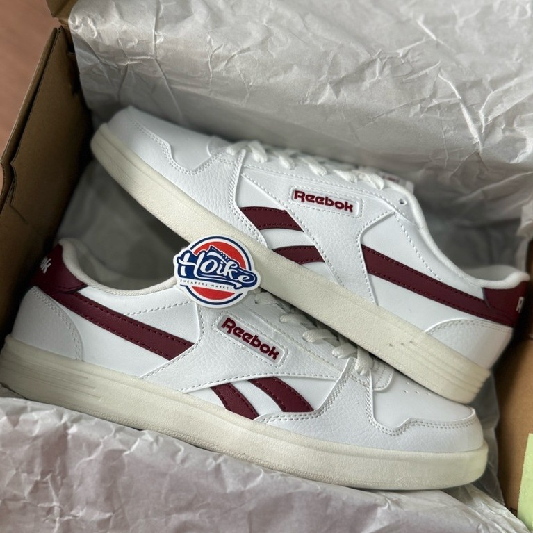 (ORIGINAL RESMI) Reebok Court Match Prime White Red