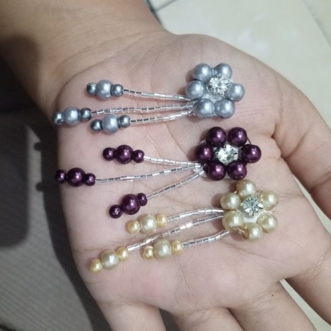 Payet juntai/Payet instant/Payet bunga isi 3 pcs