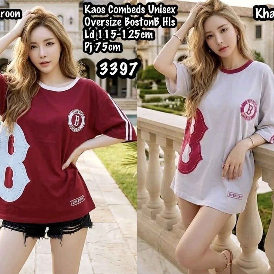 3397 Kaos Combeds Jumbo Unisex Os Boston B Hls