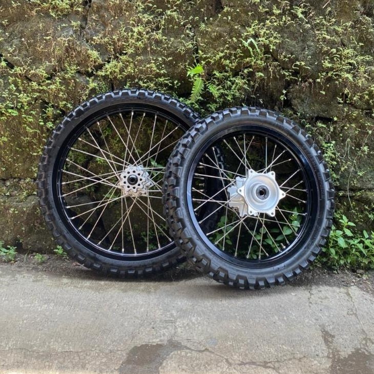 Roda Velg Original CRF 150 Ukur 18/21 -Ban trabas depan belakang