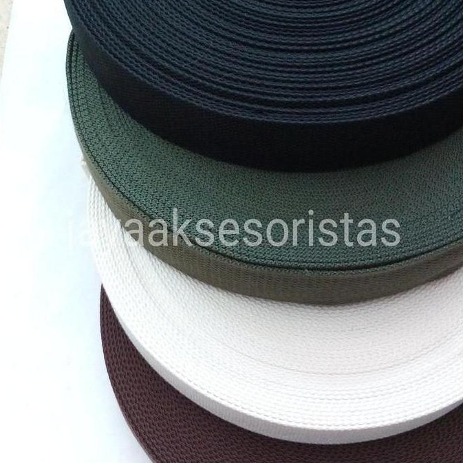 menjual tali webbing bisban katun tas 3.8 cm murah bandung
