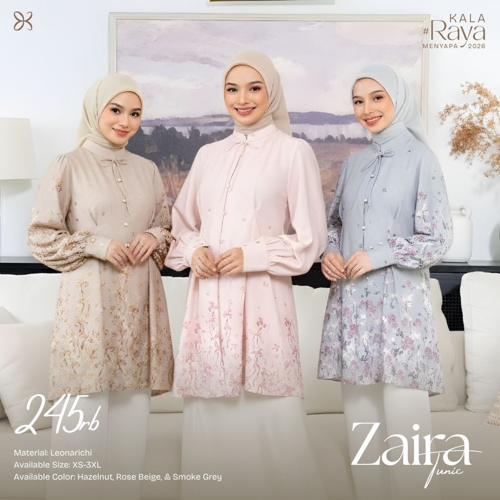 KALASIRIS GAMIS DAN TUNIK WANITA TERBARU - ZAIRA SERIES