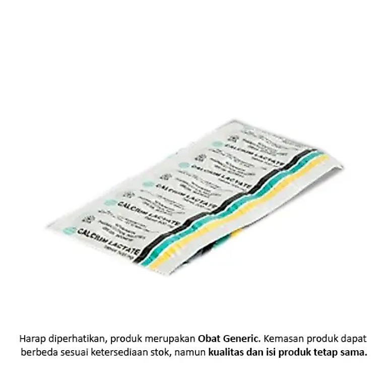 Calcium Lactate 500 mg 10 Tablet