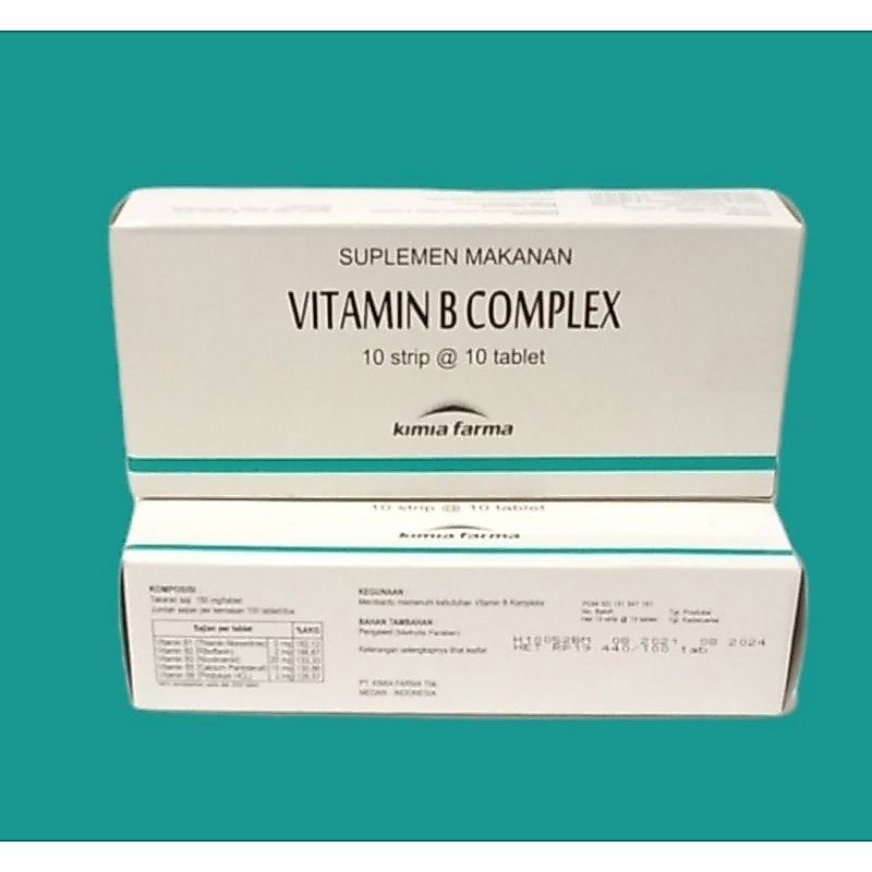 Vitamin B Complex Strip 10 Tablet Kimia Farma