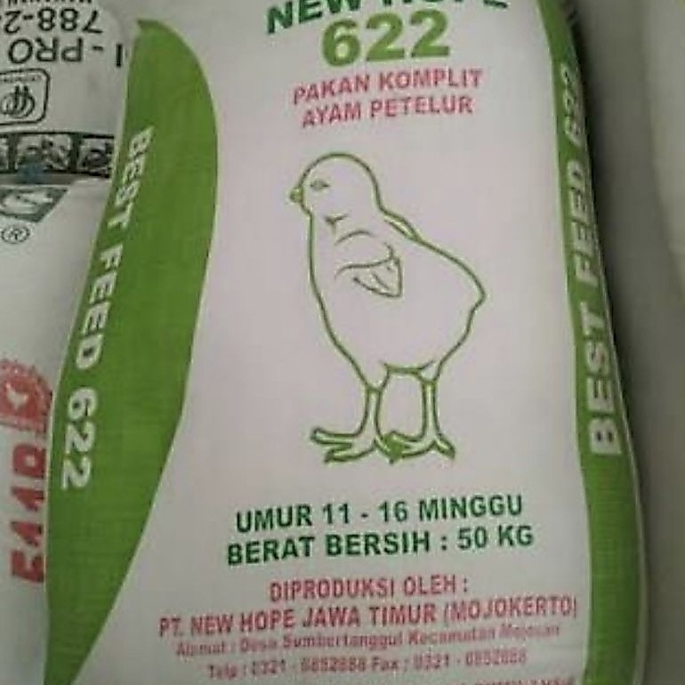 Pakan ayam petelur muda Crumble new hope 622