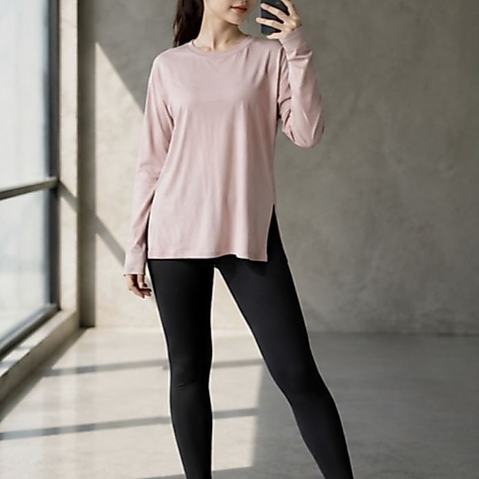 STL METRO OVERFIT  LONG SLEEVE SOFT PINK WS