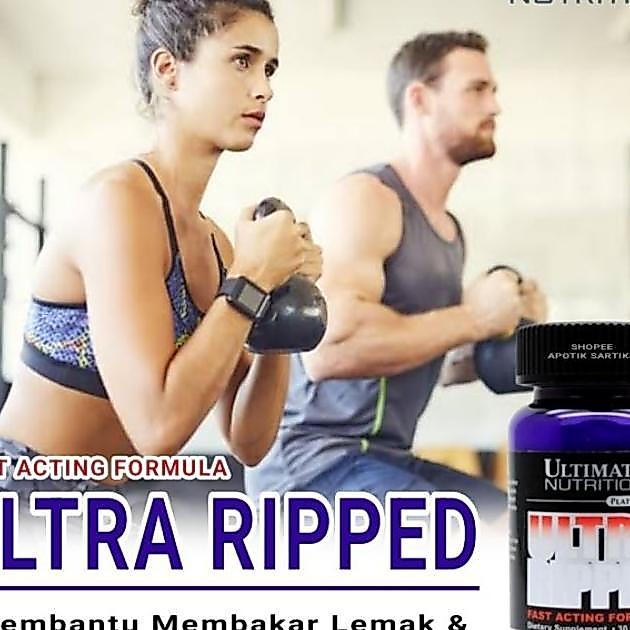 Suplemen Pembakar Lemak Pembentuk Otot Tubuh Ampuh Ultra Ripped Asli Original 30 Caps