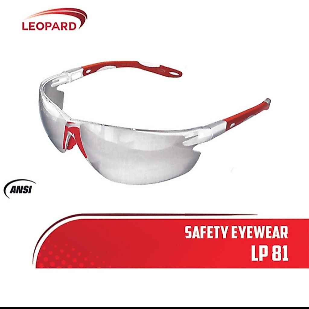Kacamata Safety Eyewear Clear Leopard LP 81