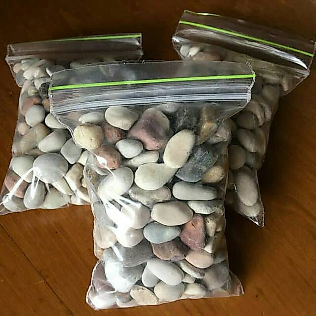 BATU HIAS KRIKIL WARNA (PENGHIAS POT TANAMAN)