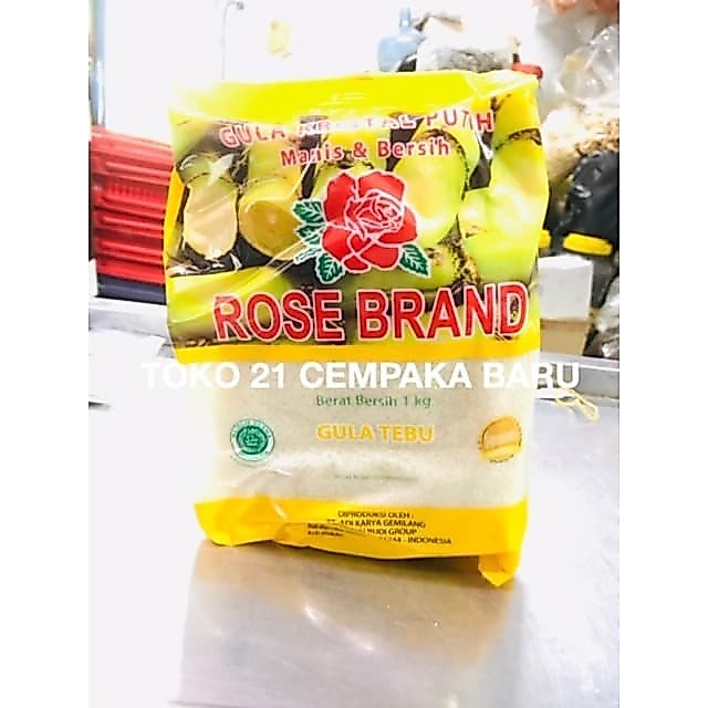 Rose Brand Gula Tebu KUNING 1 KG | Gula Pasir Murah 1KG 1000g 1000 g